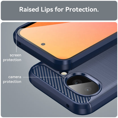 Etui na Google Pixel 10a, Techsuit, Carbon, Niebieskie