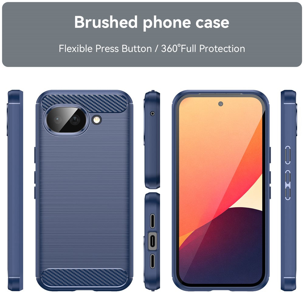 Etui na Google Pixel 10a, Techsuit, Carbon, Niebieskie