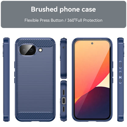 Etui na Google Pixel 10a, Techsuit, Carbon, Niebieskie