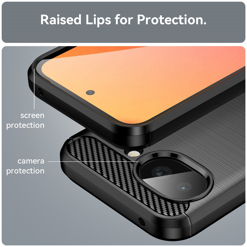 Etui na Google Pixel 10a, Techsuit, Carbon, Czarne