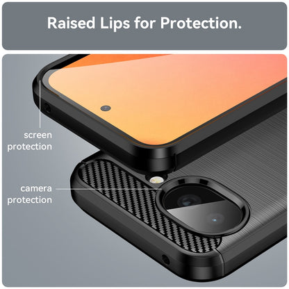 Etui na Google Pixel 10a, Techsuit, Carbon, Czarne
