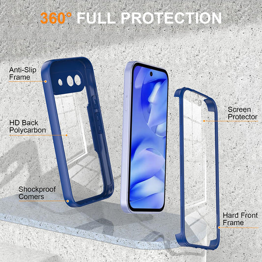 Etui na Google Pixel 10a, Techsuit, ColorVerse 360, Niebieskie