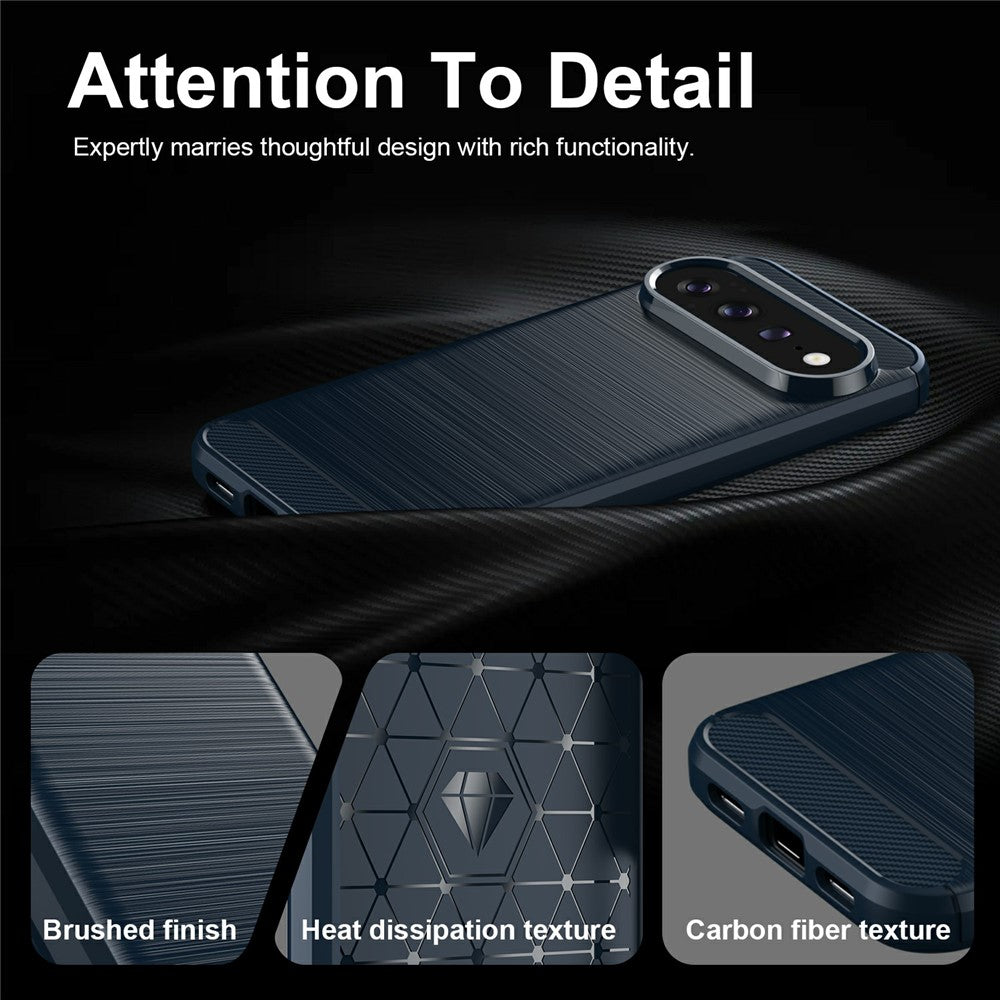 Etui na Google Pixel 11 Pro / 11, Techsuit, Carbon, Niebieskie