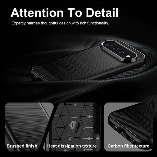 Etui na Google Pixel 11 Pro / 11, Techsuit, Carbon, Czarny