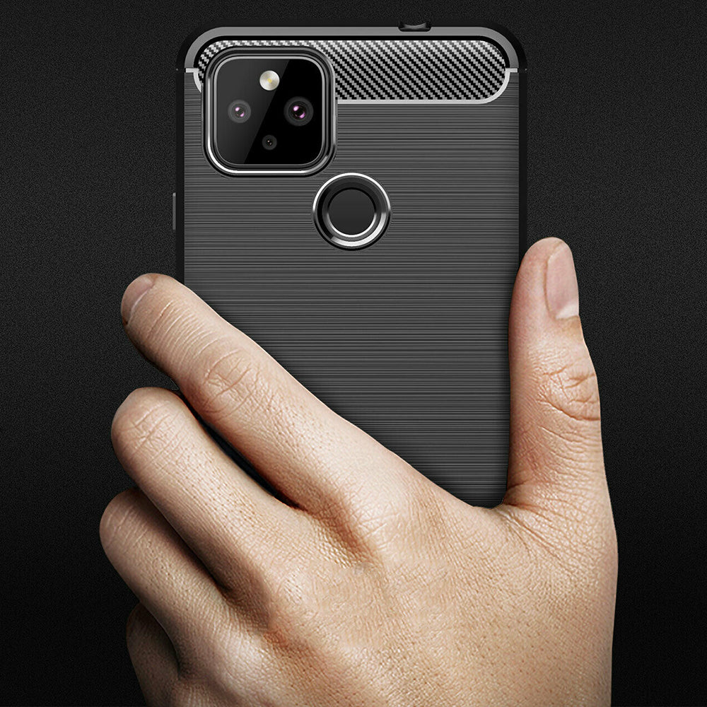 Case for Google Pixel 4a 5G, Techsuit, Carbon, Black