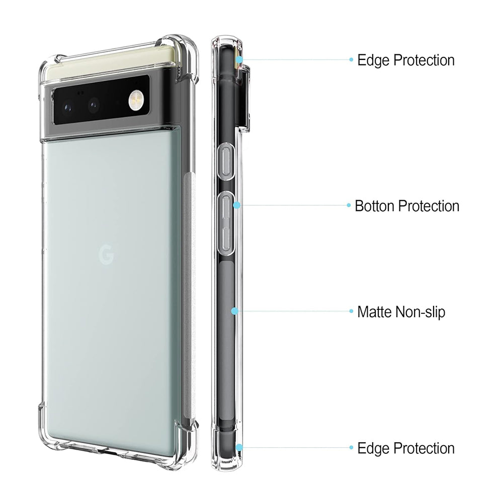 Etui na Google Pixel 6, Techsuit, Shockproof Clear, Przezroczyste