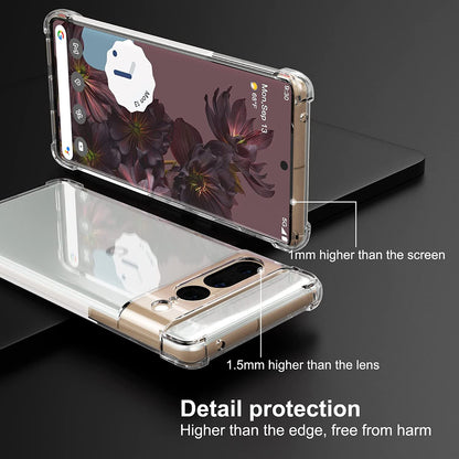 Case for Google Pixel 7 Pro, Techsuit, Shockproof Clear, Transparent