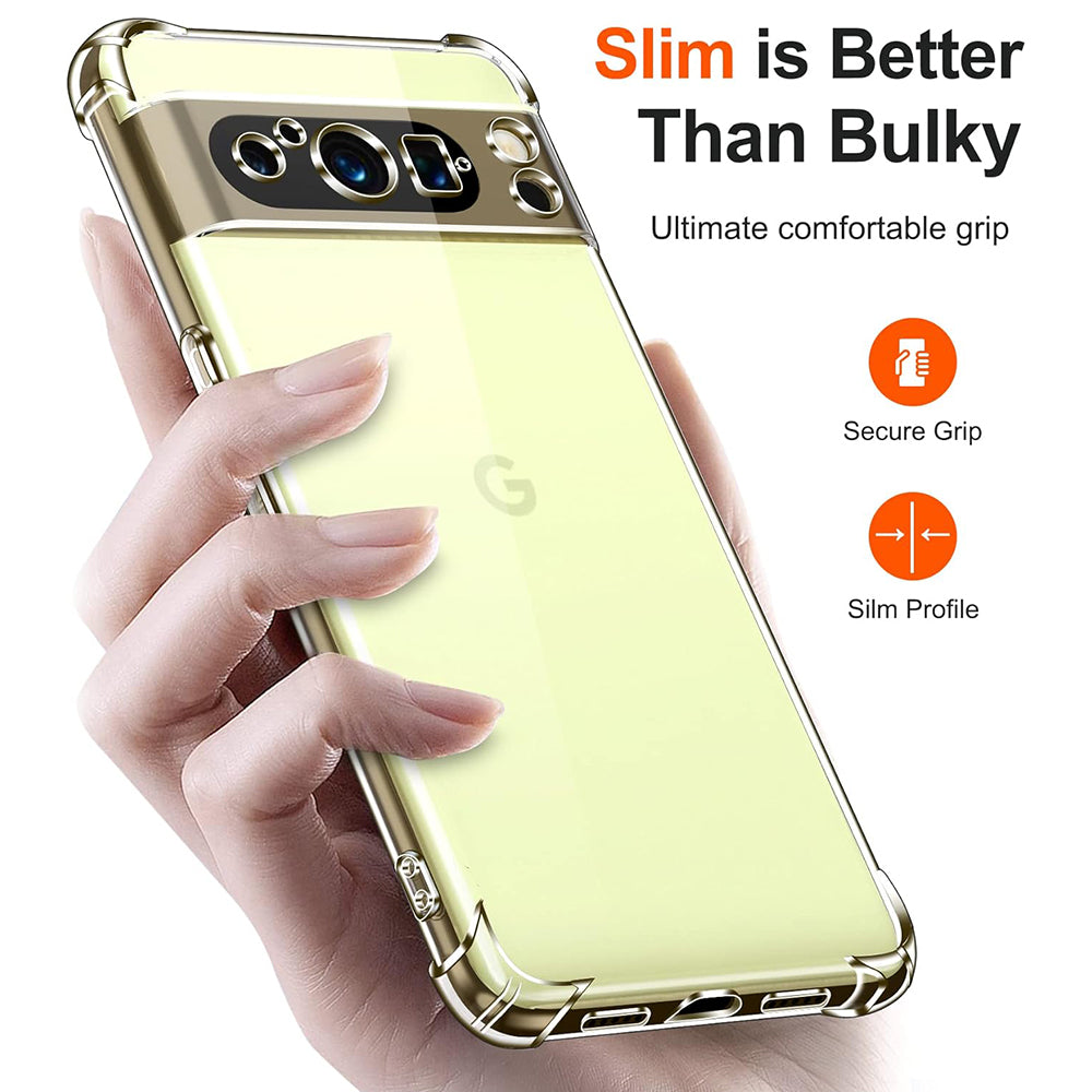 Case for Google Pixel 8 Pro, Techsuit, Shockproof Clear, Transparent