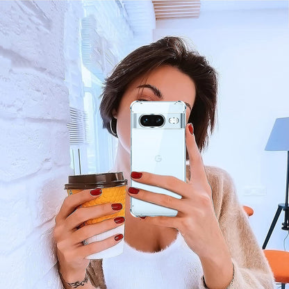 Case for Google Pixel 8a, Techsuit, Shockproof Clear, Transparent