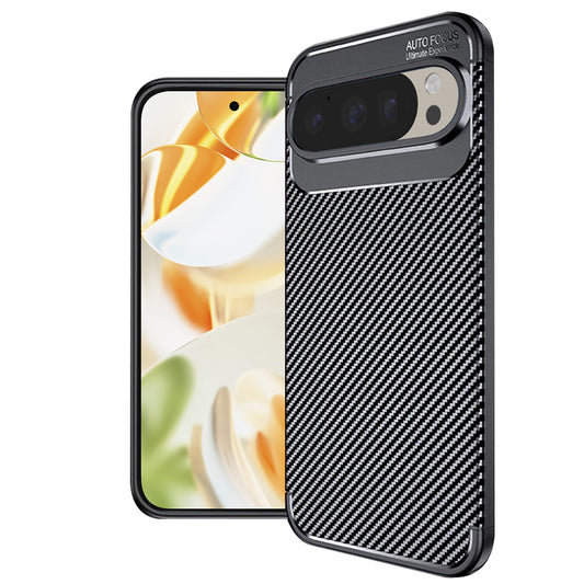 Etui na Google Pixel 9 Pro, Techsuit, CarbonFiber, czarne