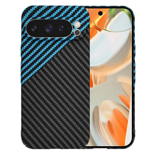 Etui na Google Pixel 9 Pro, Techsuit, Carbonite FiberShell, Czarna Bleu