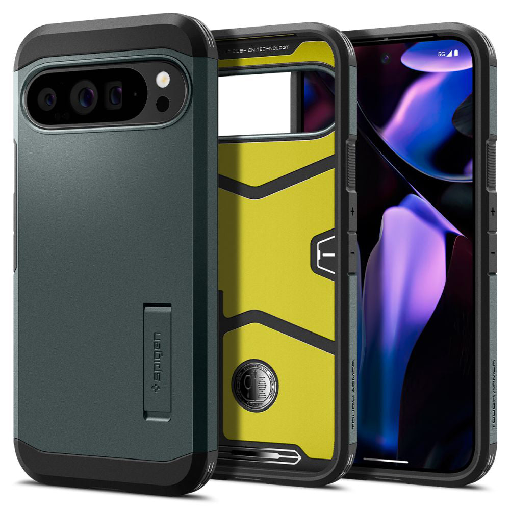 Etui na Google Pixel 9 Pro XL, Spigen, Tough Armor, Zielone