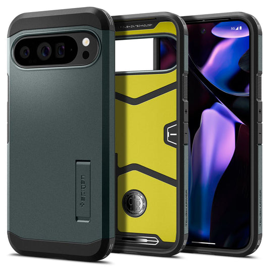 Etui na Google Pixel 9 Pro XL, Spigen, Tough Armor, Zielone