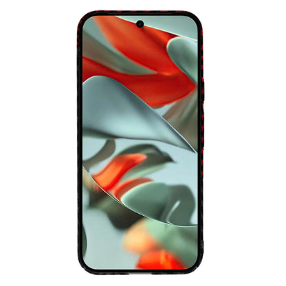 Etui na Google Pixel 9 Pro XL, Techsuit, Carbonite FiberShell, Czarno-Czerwona