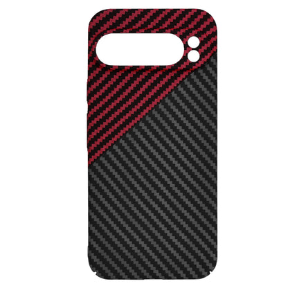 Etui na Google Pixel 9 Pro XL, Techsuit, Carbonite FiberShell, Czarno-Czerwona