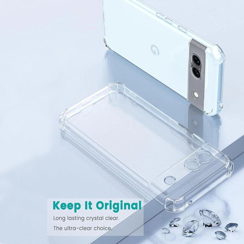 Case for Google Pixel 9, Techsuit, Shockproof Clear, Transparent