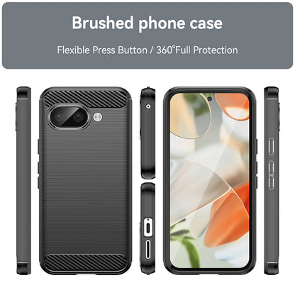 Etui na Google Pixel 9a, Techsuit, Carbon, Czarny