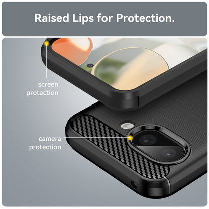 Etui na Google Pixel 9a, Techsuit, Carbon, Czarny