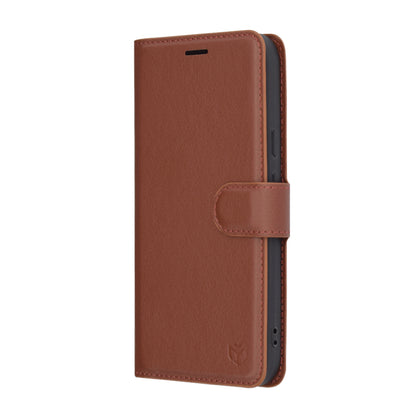 Etui na Google Pixel 9a, Techsuit, Leather Folio, Brązowe
