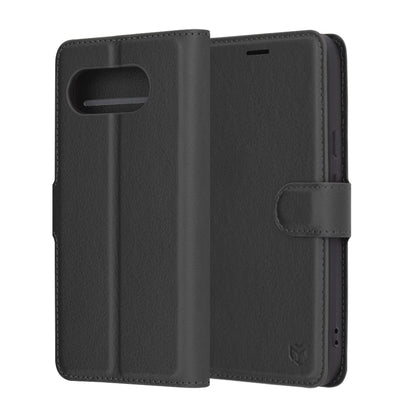 Etui na Google Pixel 9a, Techsuit, Leather Folio, czarne