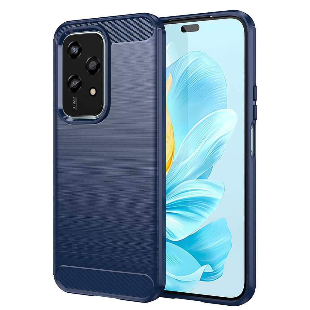 Etui na Honor 200 Lite, Techsuit, Carbon, Niebieskie