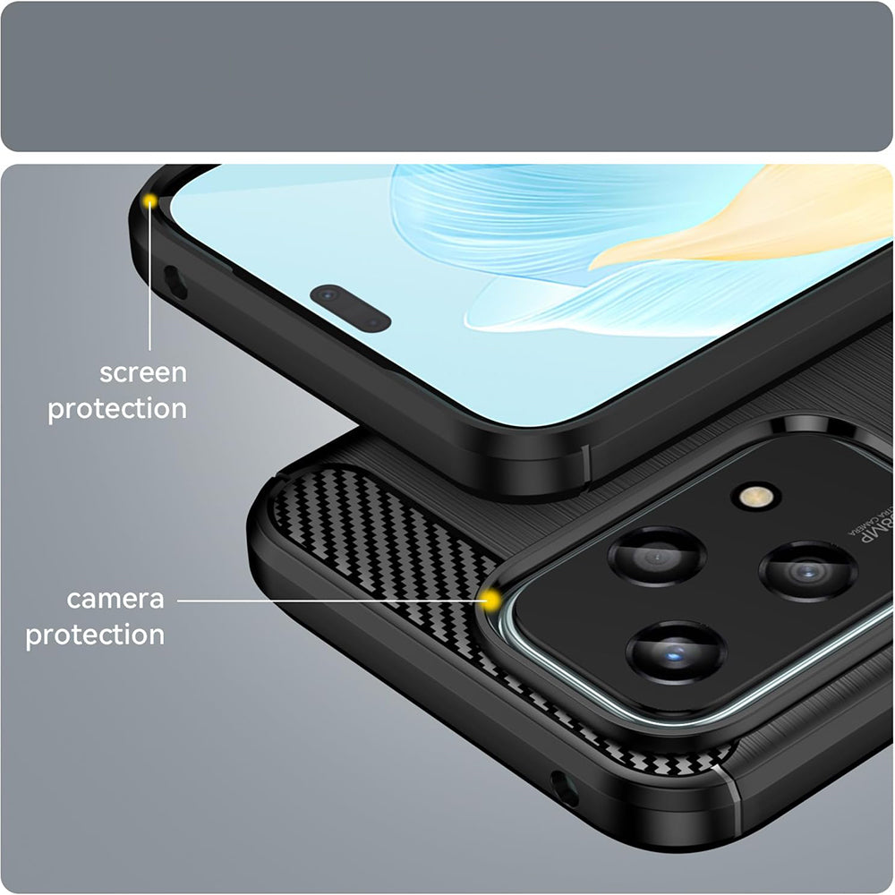 Etui na Honor 200 Lite, Techsuit, Carbon, Czarny