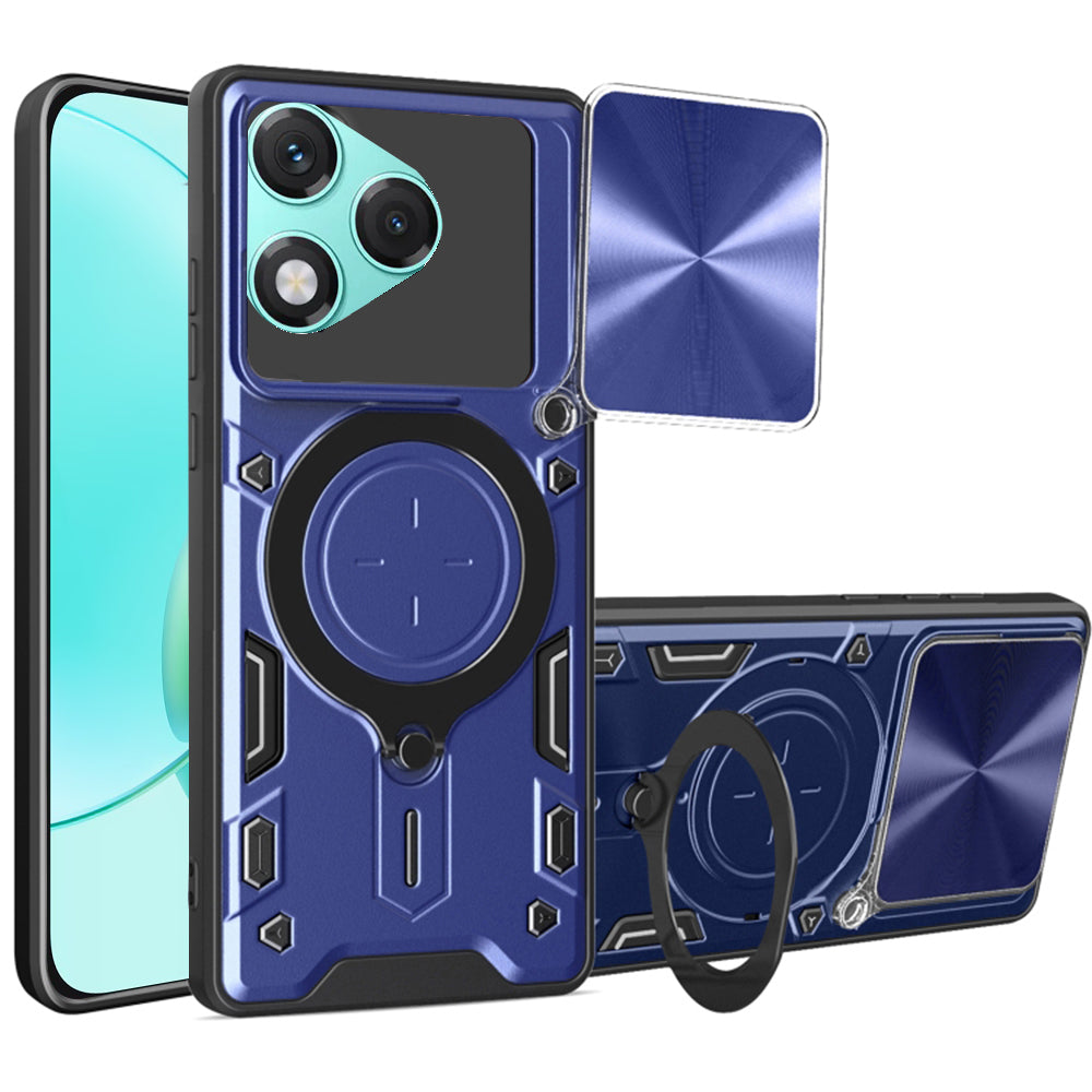 Etui na Honor 400 Lite, Techsuit, CamGuard Pro, Niebieskie