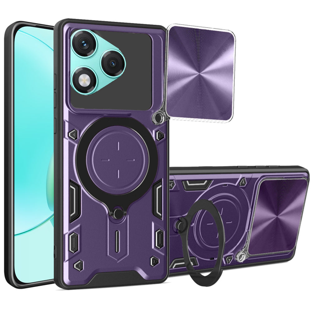 Etui na Honor 400 Lite, Techsuit, CamGuard Pro, Fioletowy