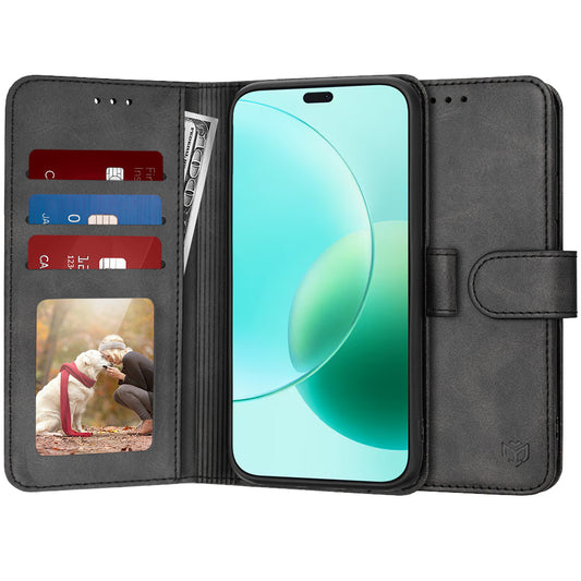 Etui na Honor 400 Lite, Techsuit, Diary Book, czarne