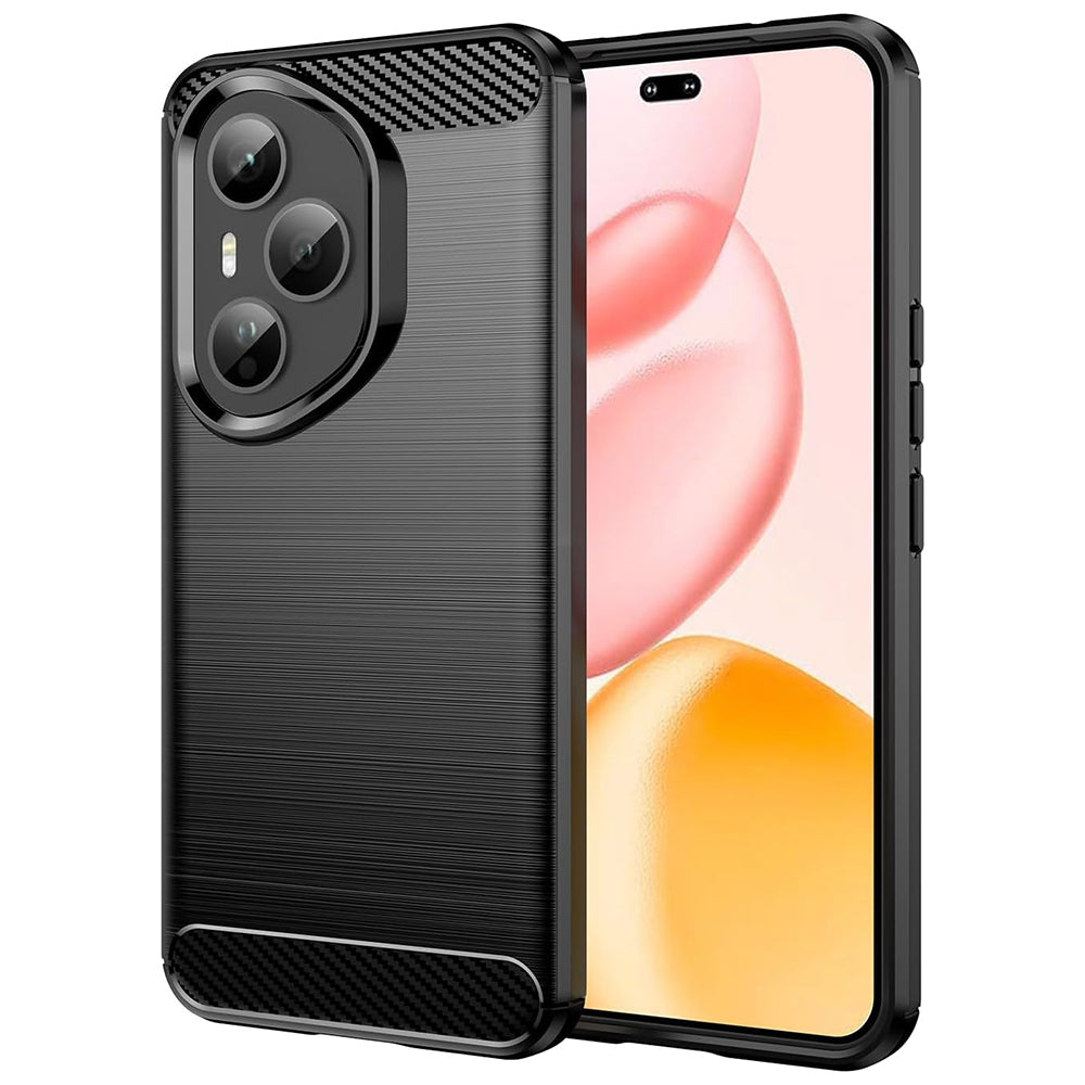Case for Honor 400 Pro, Techsuit, Carbon, Black