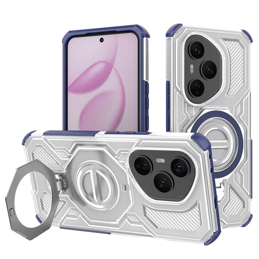 Case for Honor 400 Pro, Techsuit, Carbon Shield Pro, Blue