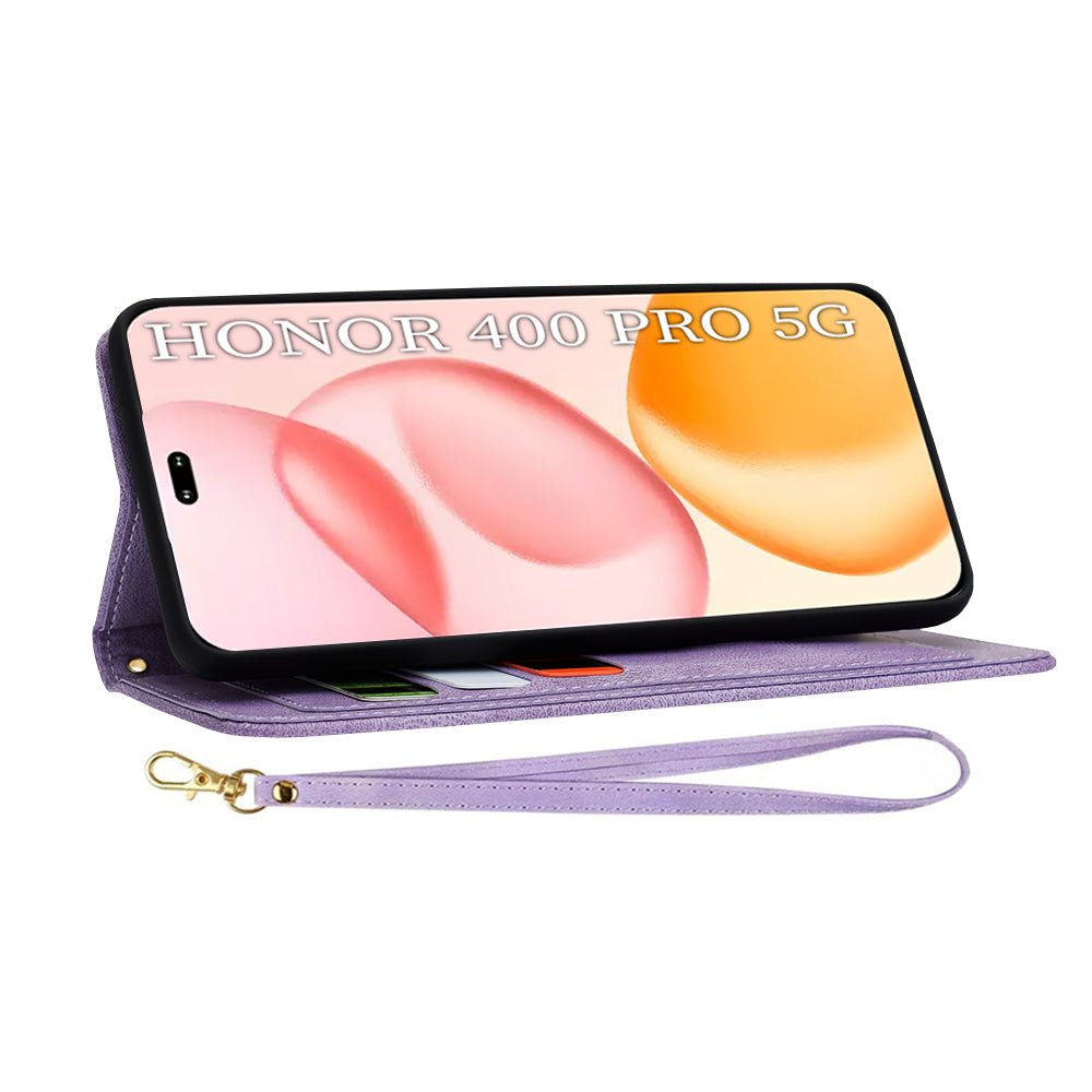 Etui na Honor 400 Pro, Techsuit, FlipCraft, Fioletowy
