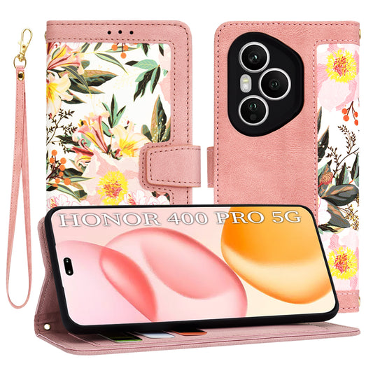 Etui na Honor 400 Pro, Techsuit, FlipCraft, różowe
