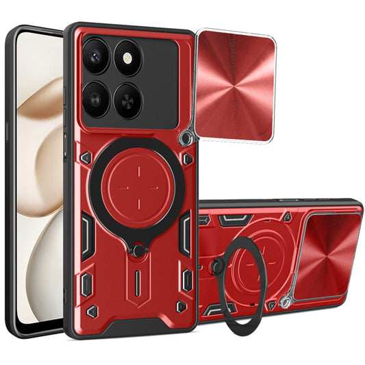 Etui na Honor 400 Smart 4G / X7d 4G / 400 Smart 5G, Techsuit, CamGuard Pro, Czerwony