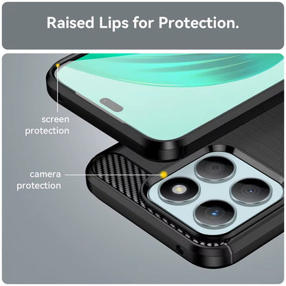 Etui na Honor 400 Smart 4G / X7d 4G / 400 Smart 5G, Techsuit, Carbon, Niebieskie