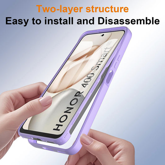 Etui na Honor 400 Smart 4G / X7d 4G / 400 Smart 5G, Techsuit, ColorVerse 360, Fioletowy