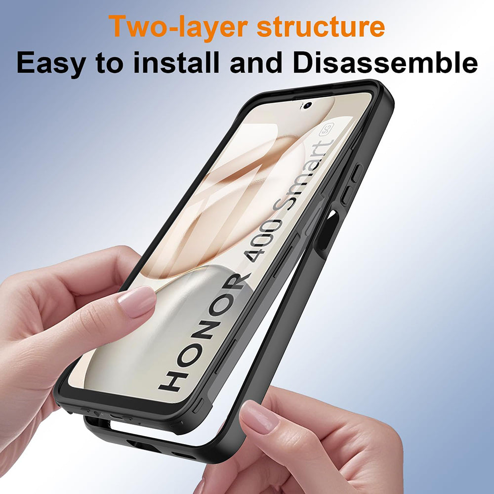 Etui na Honor 400 Smart 4G / X7d 4G / 400 Smart 5G, Techsuit, ColorVerse 360, Czarne