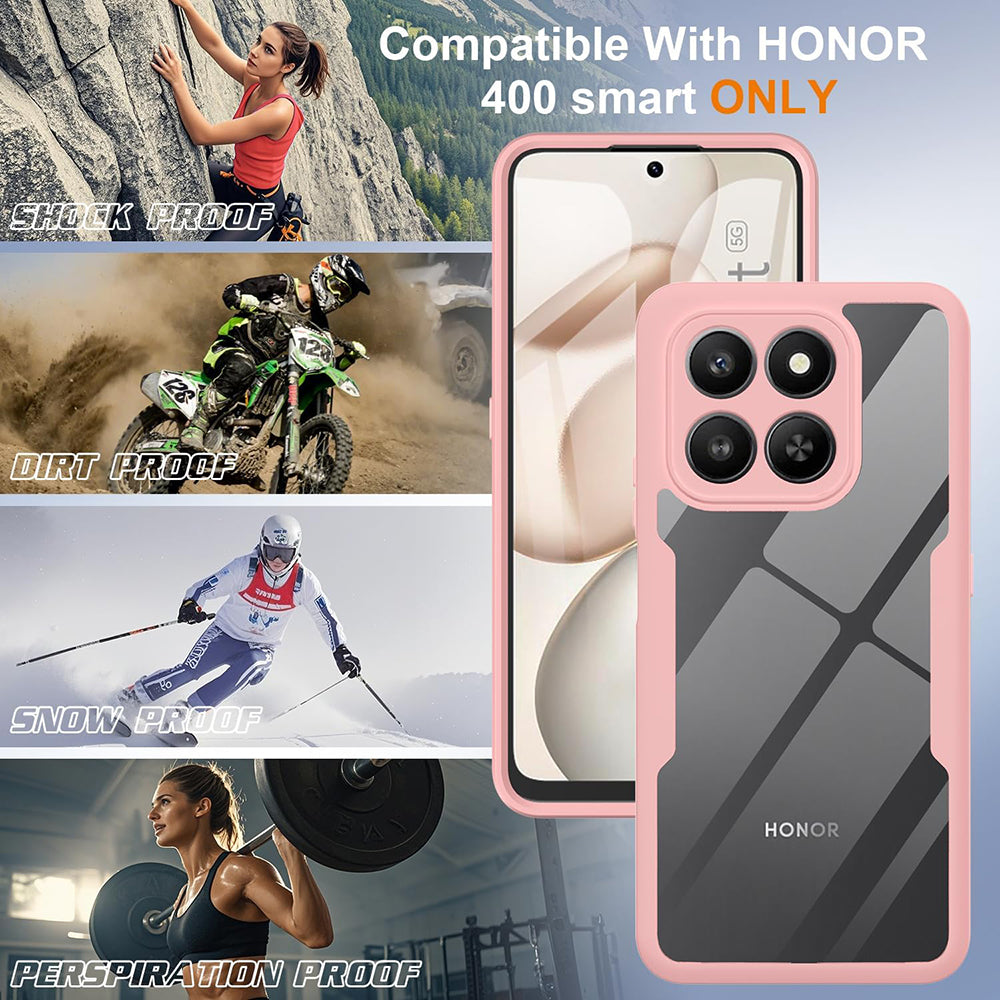 Etui na Honor 400 Smart 4G / X7d 4G / 400 Smart 5G, Techsuit, ColorVerse 360, Różowy