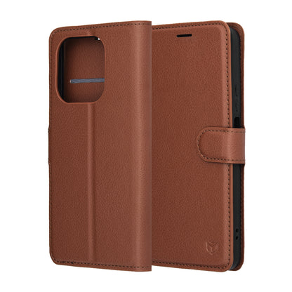 Etui na Honor 400 Smart 4G / X7d 4G / 400 Smart 5G, Techsuit, Leather Folio, Brązowy