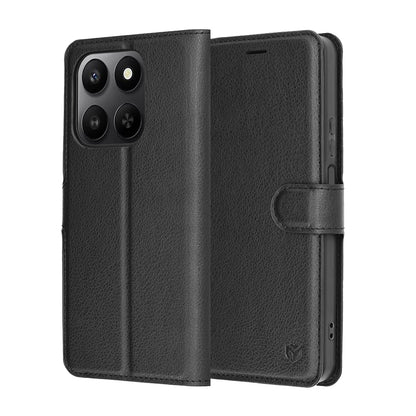 Etui na Honor 400 Smart 4G / X7d 4G / 400 Smart 5G, Techsuit, Leather Folio, czarne
