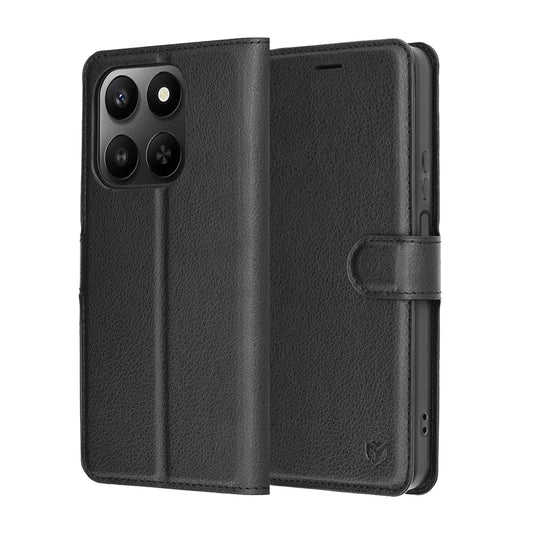 Etui na Honor 400 Smart 4G / X7d 4G / 400 Smart 5G, Techsuit, Leather Folio, czarne