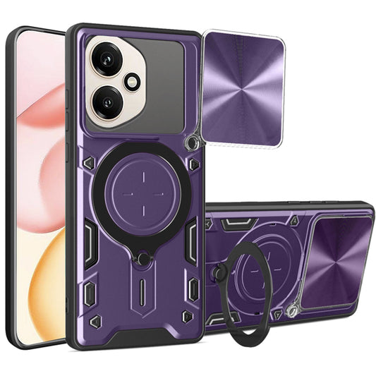 Etui na Honor 400, Techsuit, CamGuard Pro, Fioletowy