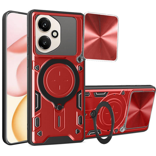 Etui na Honor 400, Techsuit, CamGuard Pro, Czerwony