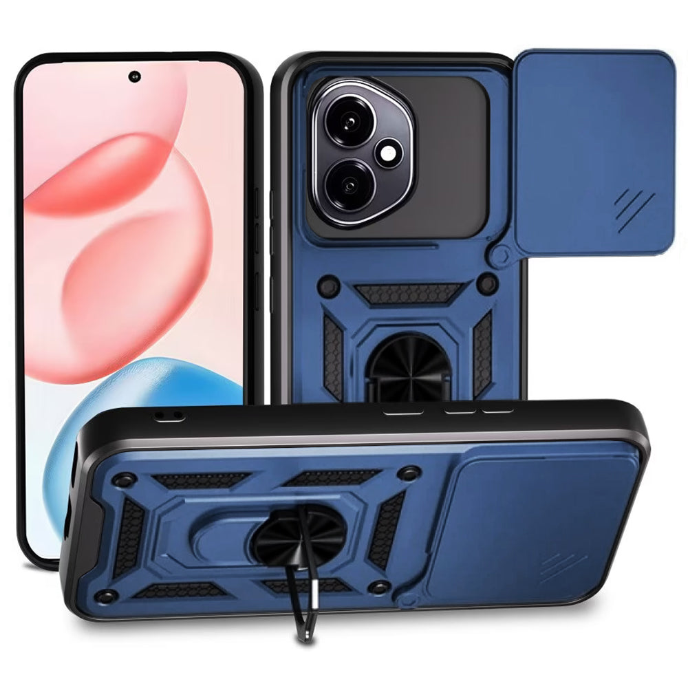 Etui na Honor 400, Techsuit, CamShield, Niebieskie