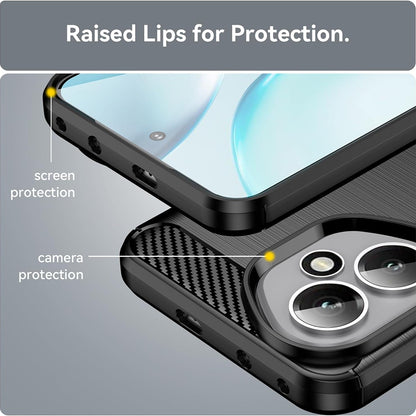 Case for Honor 400, Techsuit, Carbon, Black