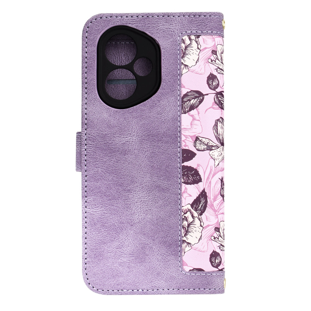 Etui na Honor 400, Techsuit, FlipCraft, Fioletowy
