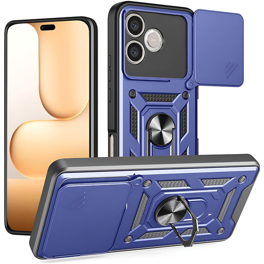 Etui na Honor 600 Lite, Techsuit, CamShield, Niebieskie