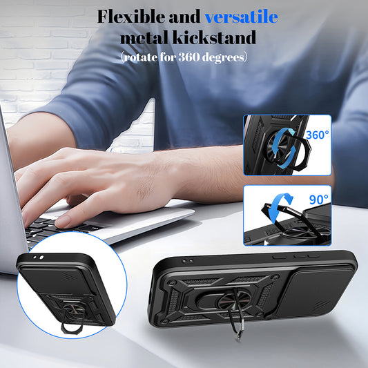 Etui na Honor 600 Lite, Techsuit, CamShield, Złote
