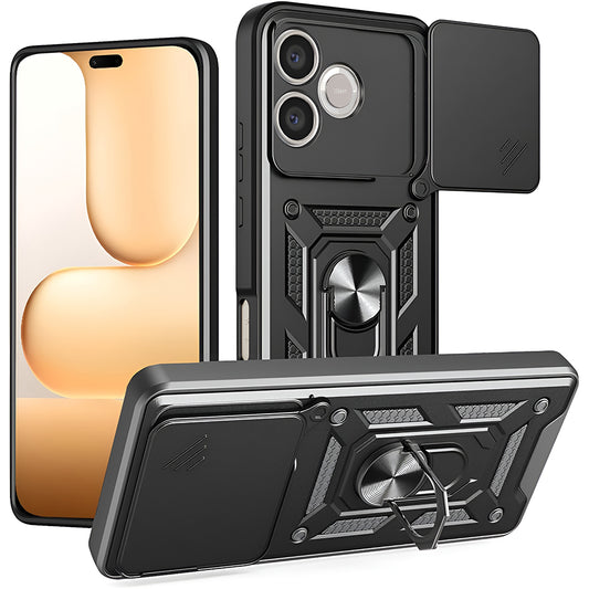 Etui na Honor 600 Lite, Techsuit, CamShield, Czarne