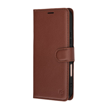 Etui na Honor 600 Lite, Techsuit, Leather Folio, Brązowy